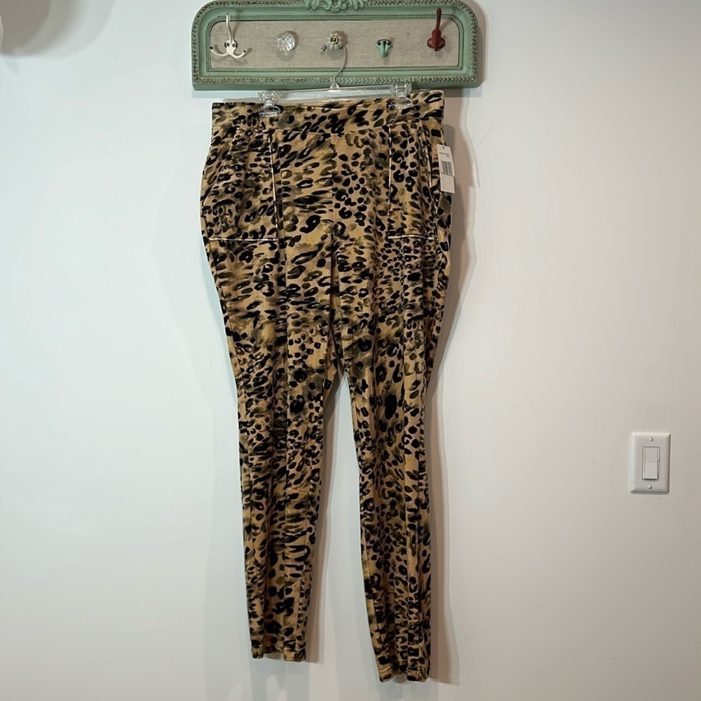 juicy couture mob wife animal print swirl soft pull on joggers plus size 1X new
